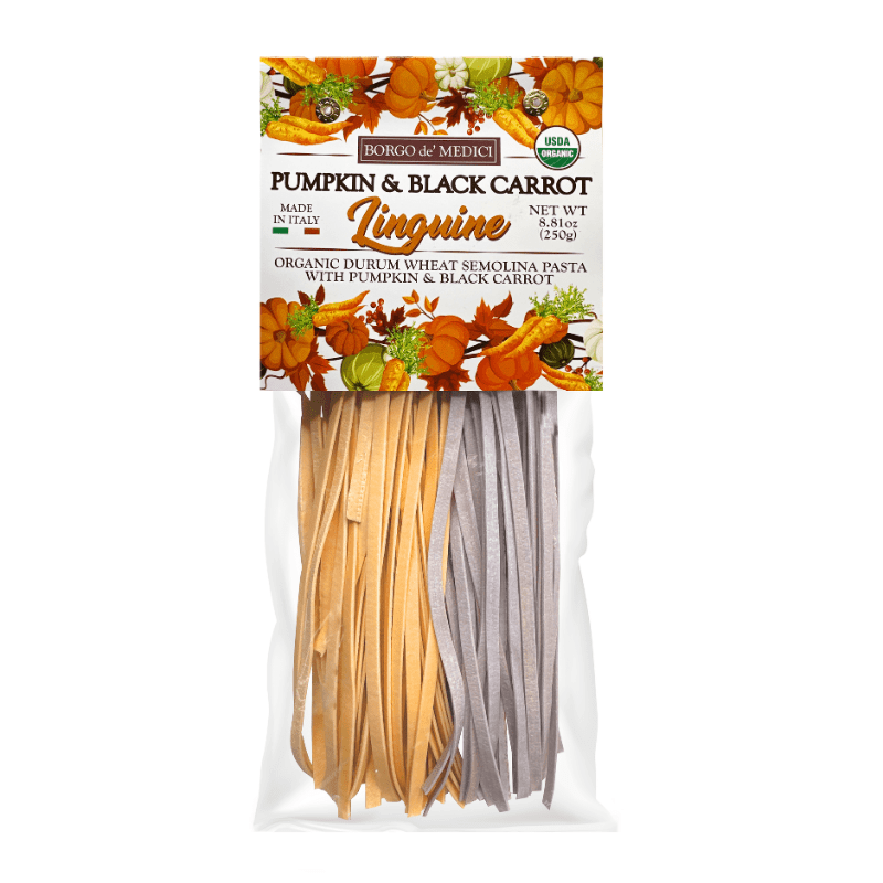 Borgo de' Medici Pumpkin and Black Carrot Linguine Pasta, 8.8 oz Pasta & Dry Goods Borgo de Medici