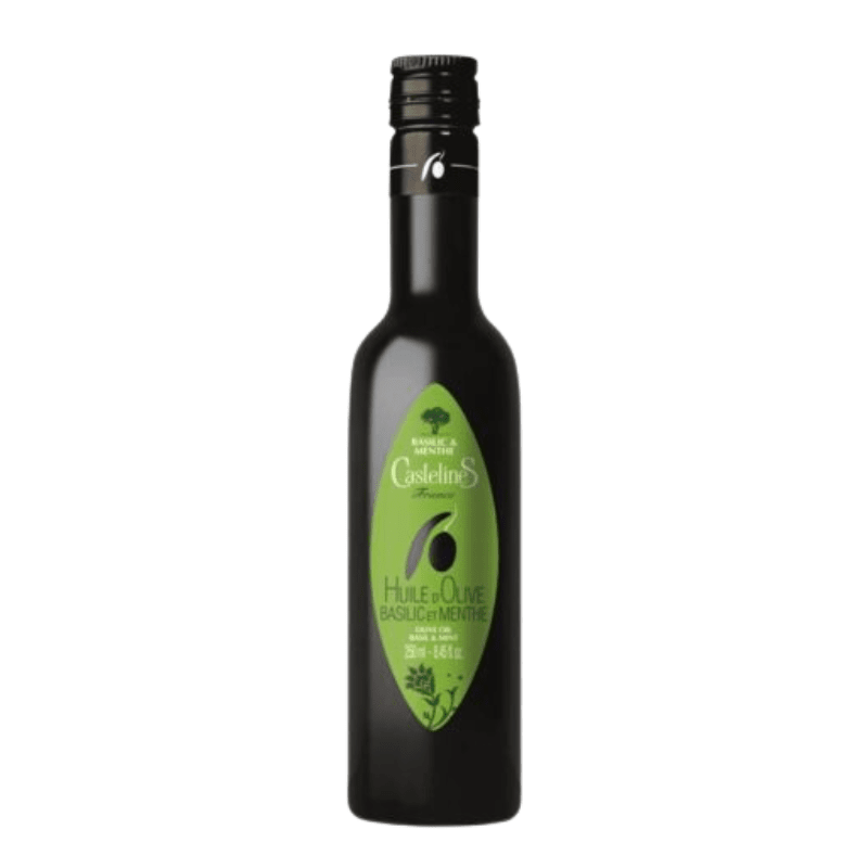 CastelineS Aromatic Organic Olive oil with Basil & Mint, 8.8 oz Oil & Vinegar CastelineS