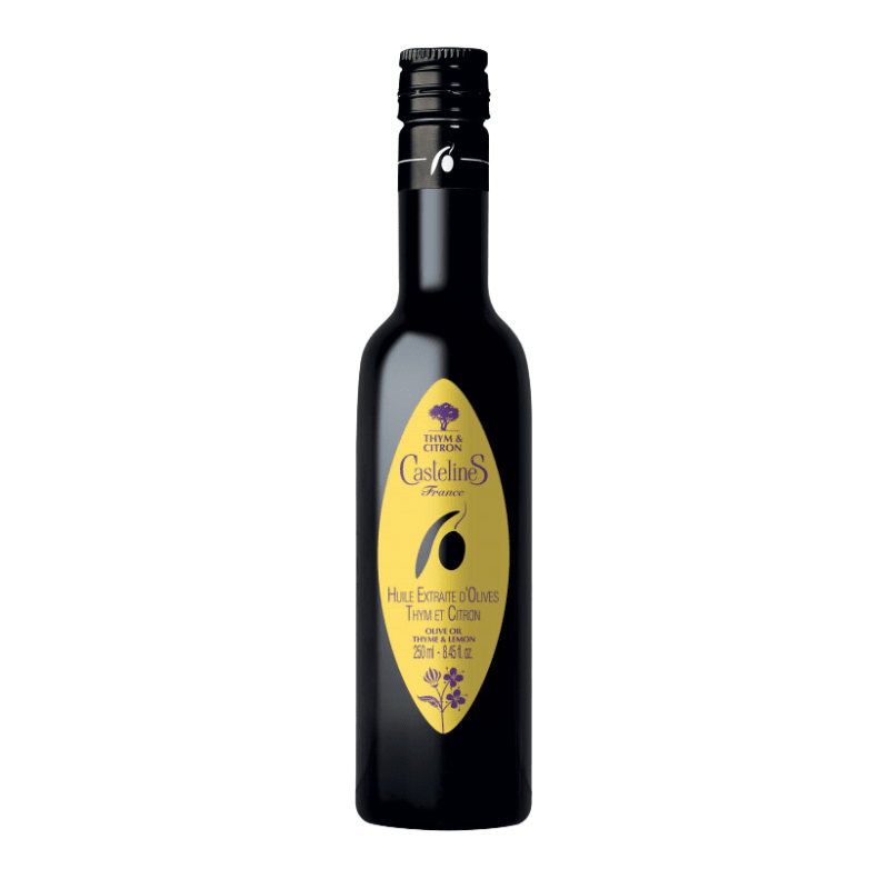 CastelineS Aromatic Organic Olive oil with Thyme & Lemon, 8.8 oz Oil & Vinegar CastelineS