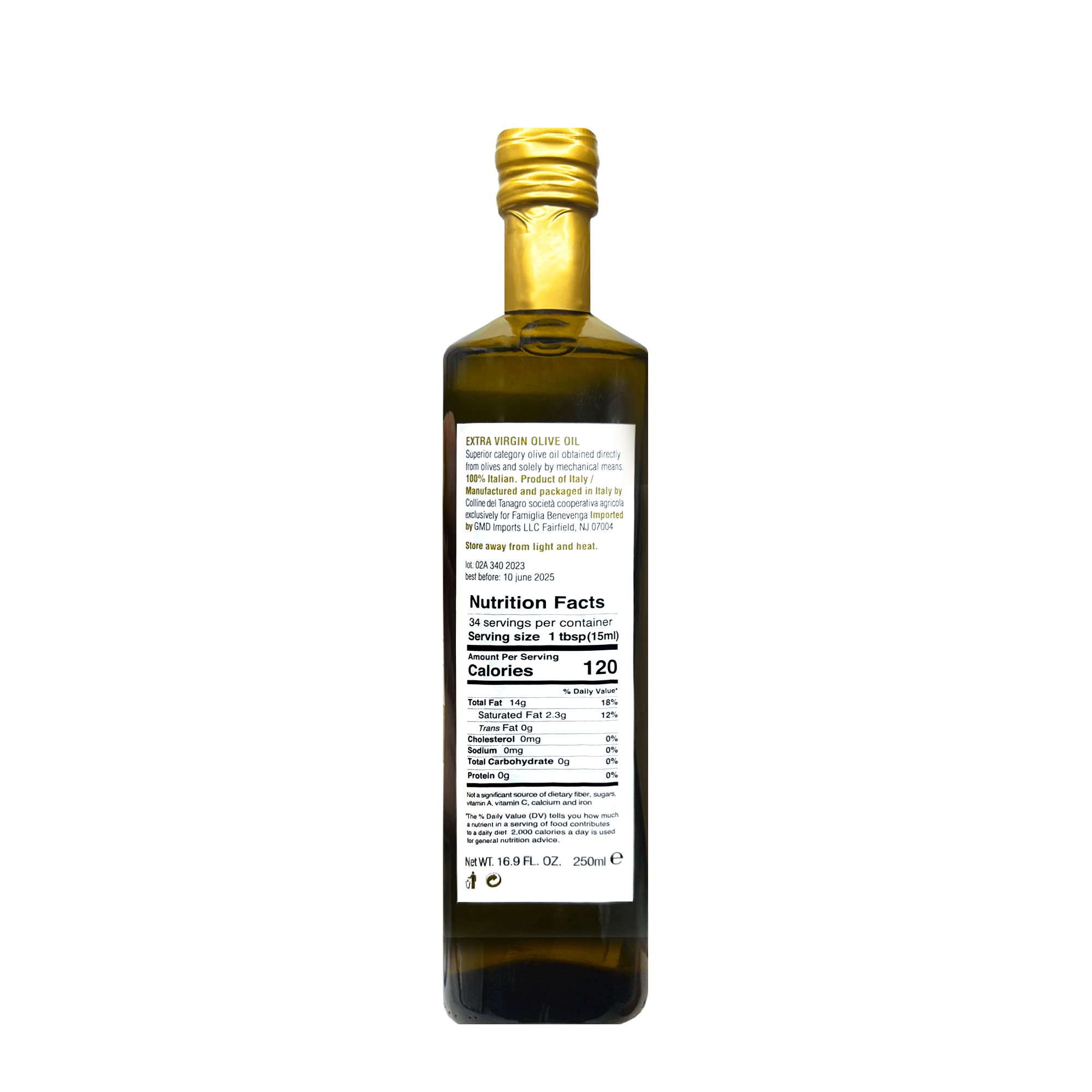 Famiglia Benevenga Extra Virgin Olive Oil, 8.8 oz Oil & Vinegar Famiglia Benevenga