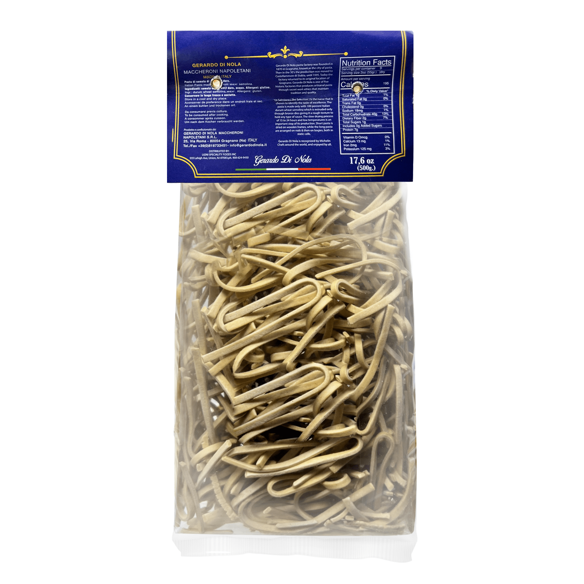 Gerardo di Nola Scialatielli Porcini Mushroom Pasta, 17.6 oz Pasta & Dry Goods Gerardo di Nola