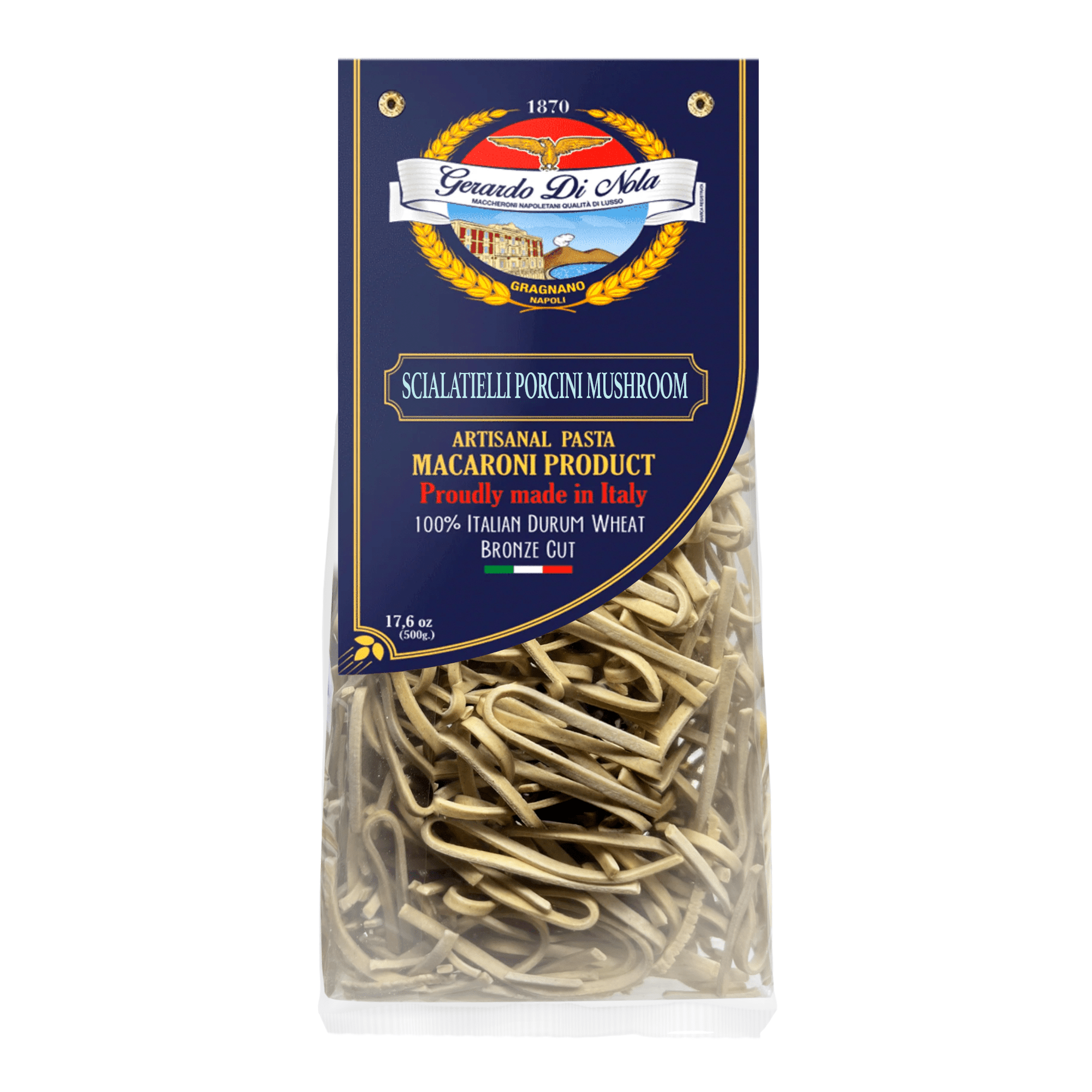 Gerardo di Nola Scialatielli Porcini Mushroom Pasta, 17.6 oz Pasta & Dry Goods Gerardo di Nola