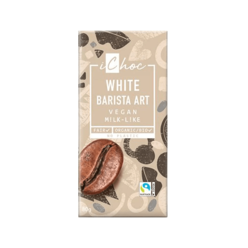iChoc Vegan & Organic White Barista Chocolate Bar, 2.8 oz Sweets & Snacks iChoc