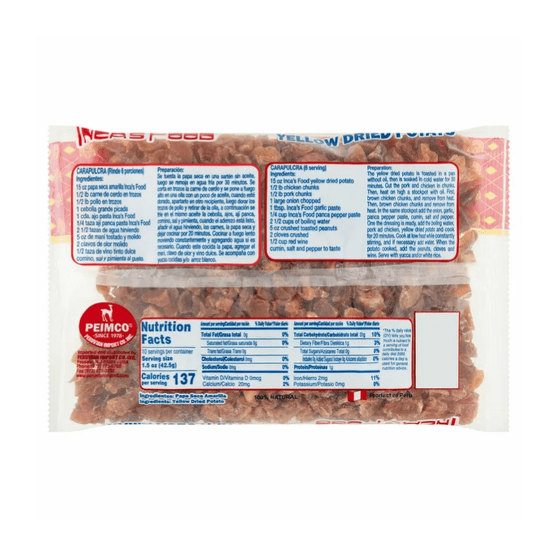 Inca’s Food Yellow Dried Potato, 15 oz Fruits & Veggies Inca's Food