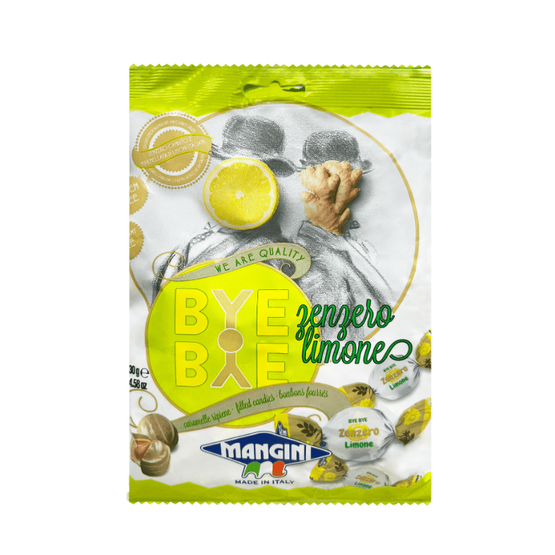 Mangini Bye Bye Lemon Ginger Candy, 4.58 oz Sweets & Snacks Mangini