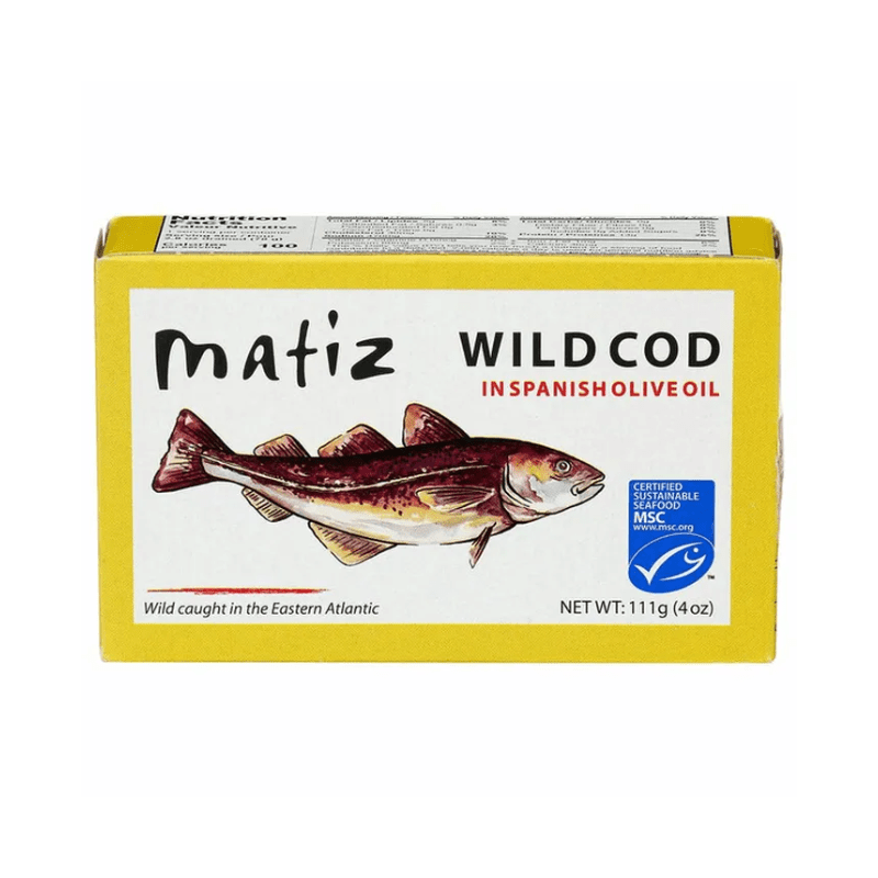 Matiz Wild Cod in Spanish Olive Oil, 4 oz Seafood Matiz