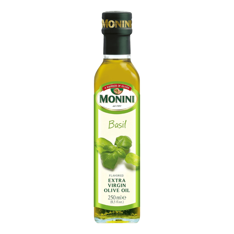 Monini Organic Basil Flavored Extra Virgin Olive Oil, 8.45 oz Oil & Vinegar Monini