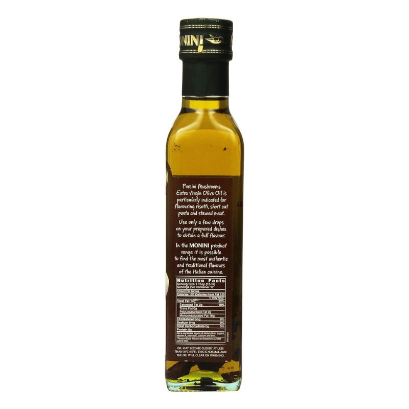 Monini Organic Porcini Mushroom Flavored Extra Virgin Olive Oil, 8.45 oz Oil & Vinegar Monini