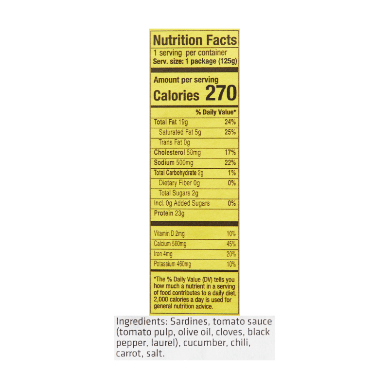 NURI Spiced Sardines in Tomato Sauce, 4.4 oz Seafood NURI