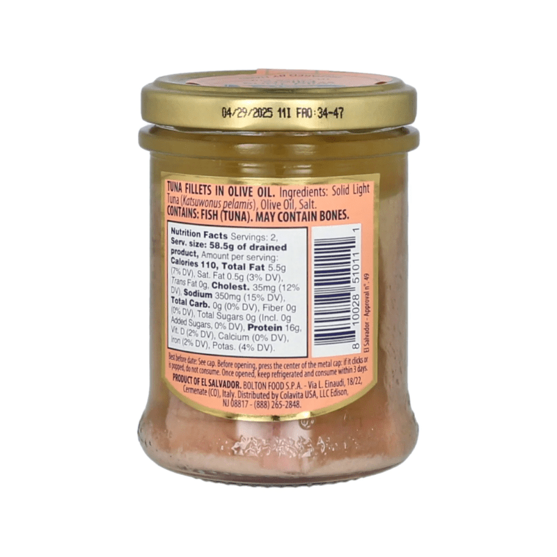 Rio Mare Tuna Filet in Olive Oil Jar, 6.35 oz Seafood Rio Mare
