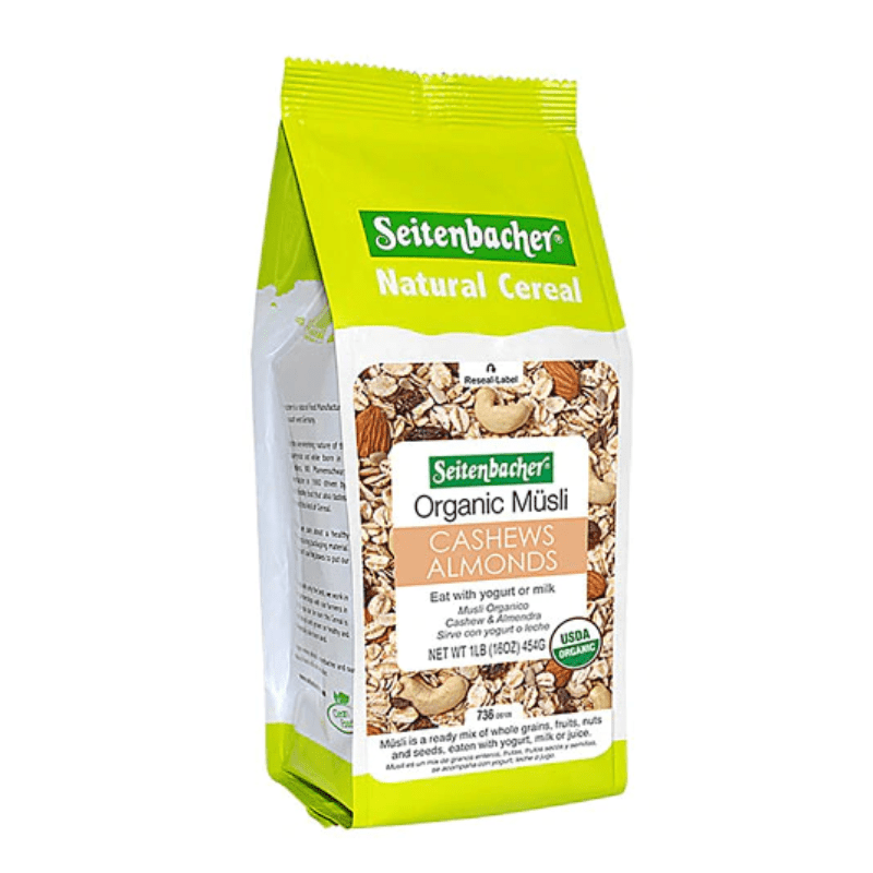 Seitenbacher Organic Cashew & Almond Muesli Cereal, 16 oz Sweets & Snacks Seitenbacher