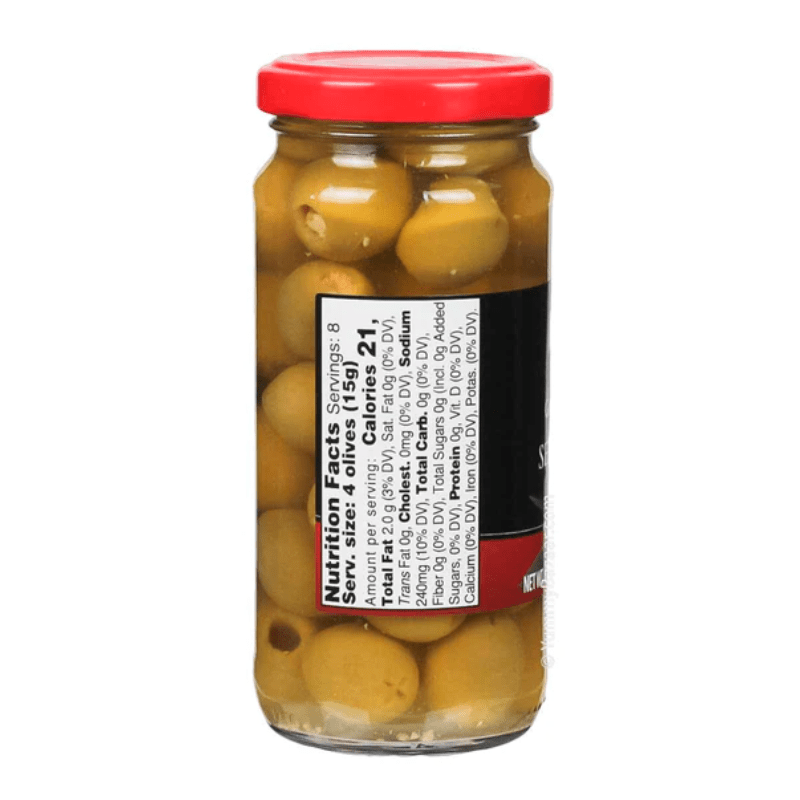 Serpis Green Olives Stuffed with Serrano Ham, 8.29 oz Olives & Capers Serpis