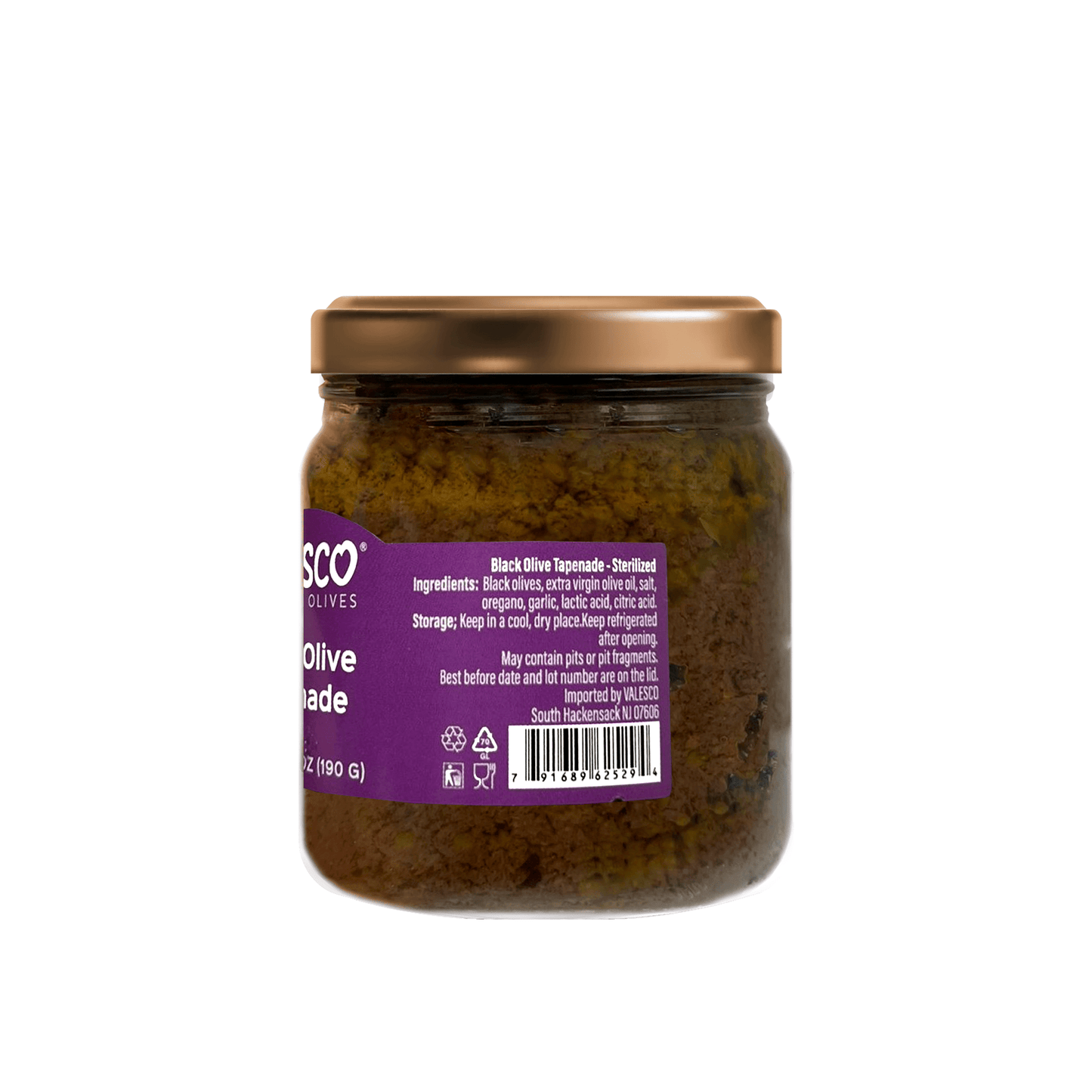 Valesco Black Olive Tapenade, 6.7 oz Olives & Capers Valesco
