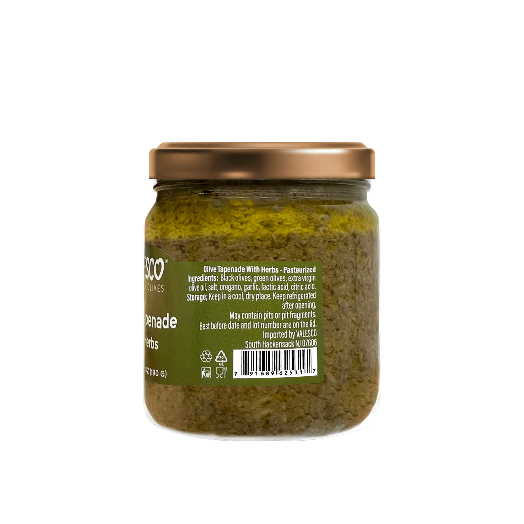 Valesco Olive Tapenade With Herbs, 6.7 oz Olives & Capers Valesco