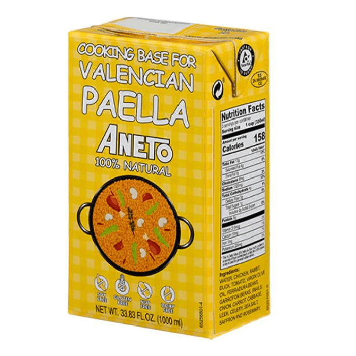 Aneto Valencian Paella Broth, 1 Liter Pantry Aneto