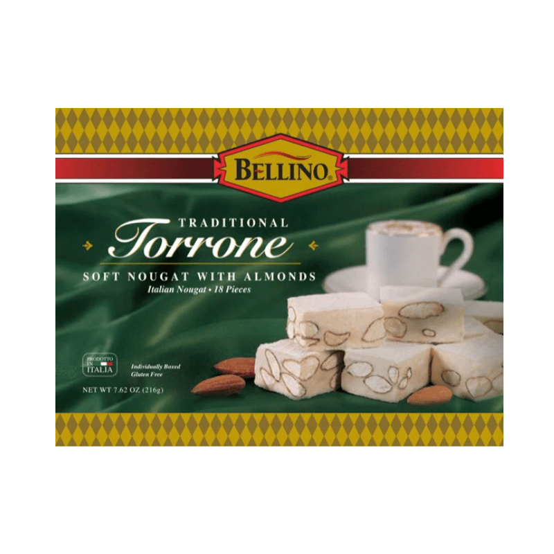 Bellino Torrrone Soft Nougat with Almonds, 18 Pieces Sweets & Snacks vendor-unknown