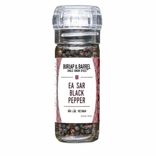 Burlap & Barrel Ea Sar Black Pepper Grinder, 1.8 oz Pantry Burlap & Barrel