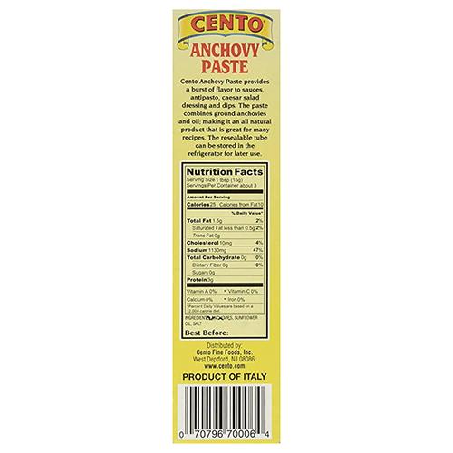 Cento Anchovy Paste, 2.12 oz Seafood Cento