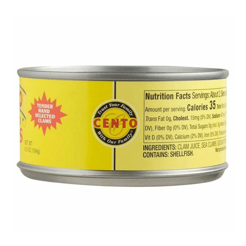 Cento Minced Clams, 6.5 oz Seafood Cento