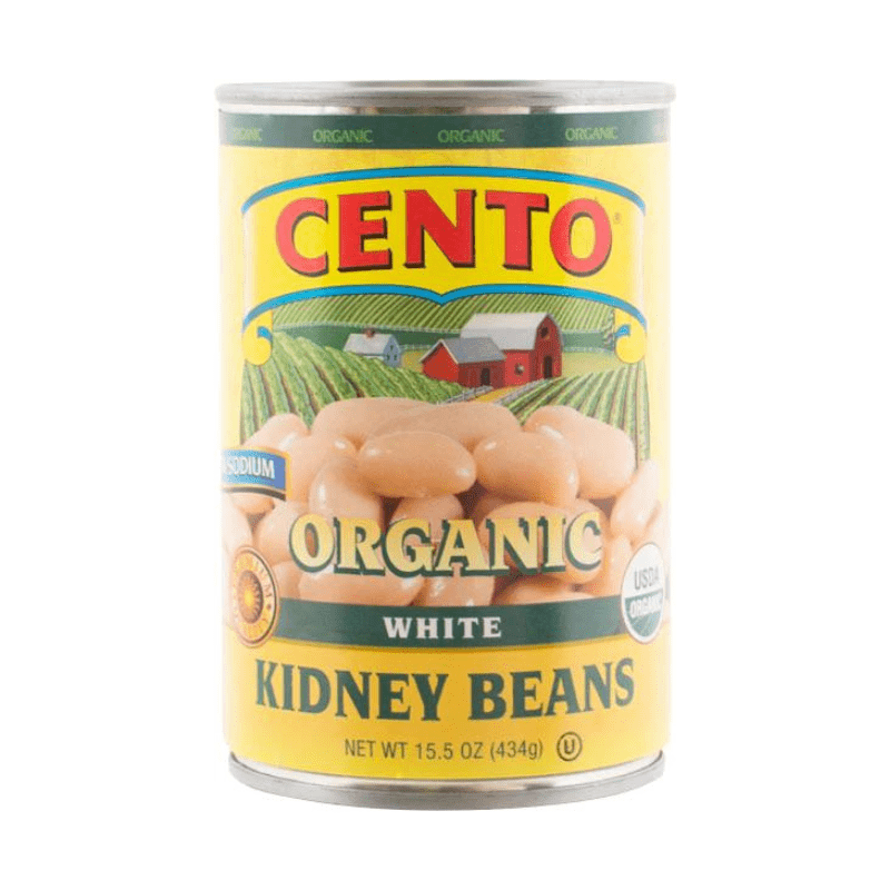 Cento Organic Cannellini White Kidney Beans, 15.5 oz Pasta & Dry Goods Cento