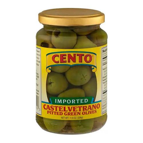 Cento Pitted Castelvetrano Olives, 11.6 oz Olives & Capers Cento