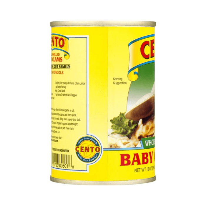 Cento Whole Shelled Baby Clams, 10 oz Seafood Cento