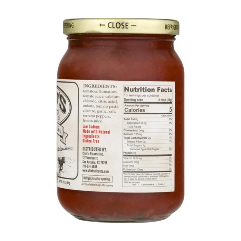 Clint's Texas Salsa Mild, 16 oz Sauces & Condiments Clint's
