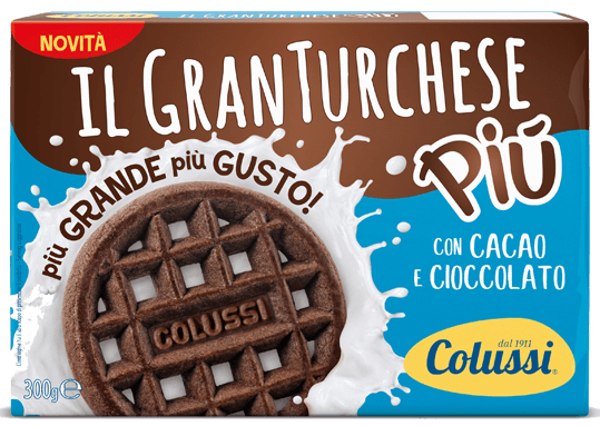 Colussi Il Gran Turchese Shortbread Biscuits with Chocolate, 300g Sweets & Snacks Colussi