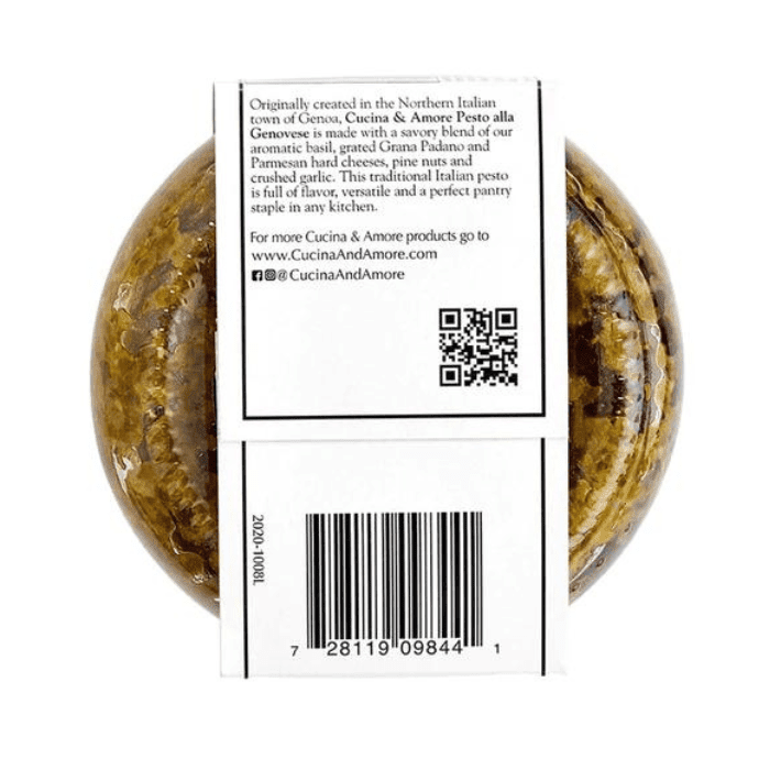 Cucina & Amore Basil Genovese Pesto Sauce, 7.9 oz Sauces & Condiments Cucina & Amore