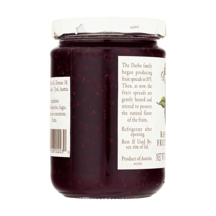 D'Arbo Raspberry Fruit Spread, 16 oz Pantry d'arbo