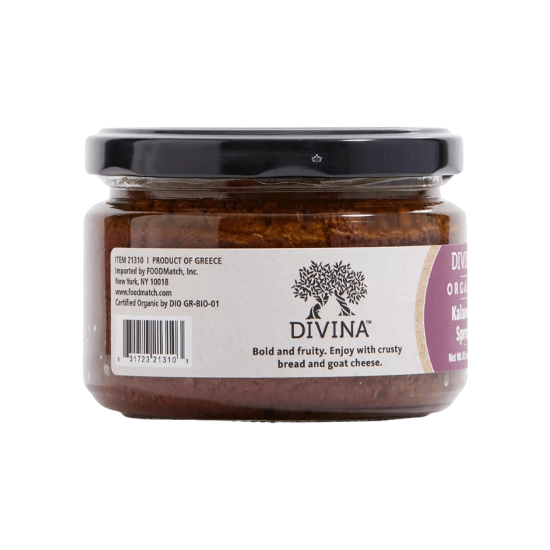 Divina Organic Kalamata Olive Spread, 8.5 oz Pantry Divina