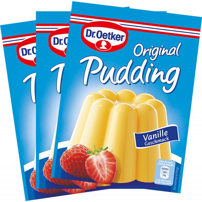 Dr. Oetker Original Vanilla Pudding Mix, Pack of 3 (1.5 oz each) Pantry Dr. Oetker