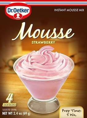 Dr. Oetker Strawberry Mousse, 2.4 oz Sweets & Snacks Dr. Oetker