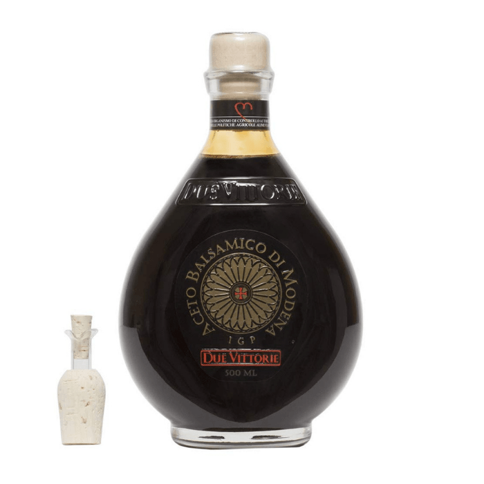 Due Vittorie Oro Gold Balsamic Vinegar With Cork Pourer, 16.9 oz (500ml) Oil & Vinegar Due Vittorie