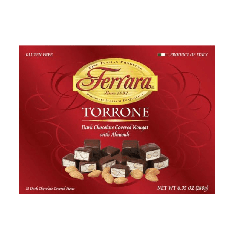 Ferrara Dark Chocolate Covered Torrone, 6.35 oz Sweets & Snacks Ferrara