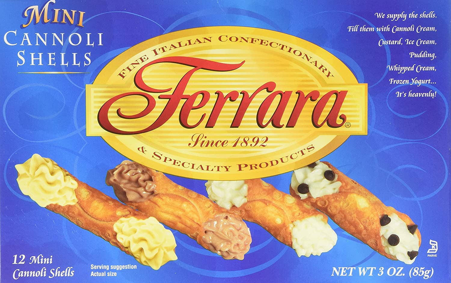 Ferrara Mini Cannoli Shells, 3 oz Pantry Ferrara
