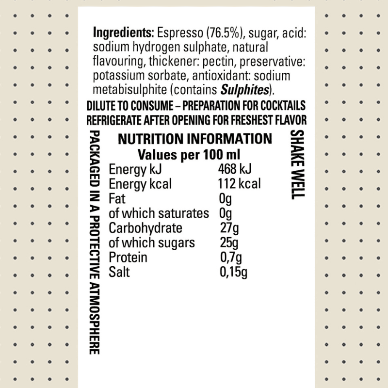 Finest Call Premium Espresso Martini Mix, 1 Liter Coffee & Beverages Finest Call