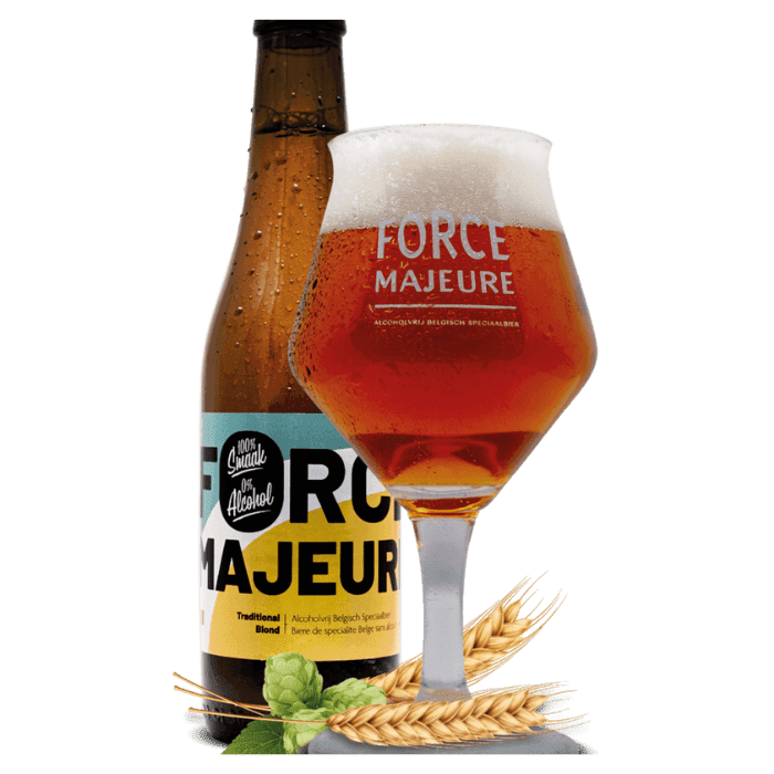 Force Majeure Traditional Blond 0% Alcohol Beer, 330 mL Coffee & Beverages Force Majeure