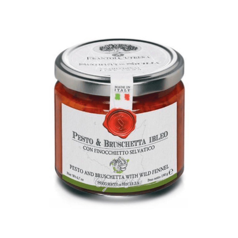 Frantoi Cutrera Segreti di Sicilia Pesto & Bruschetta with Wild Fennel, 6.7 oz Sauces & Condiments Frantoi Cutrera