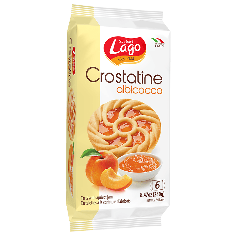 Gastone Lago Apricot Crostatine 8.47 oz Sweets & Snacks Gastone Lago