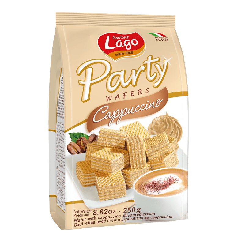 Gastone Lago Cappucino Wafers, 8.8 oz Sweets & Snacks Gastone Lago
