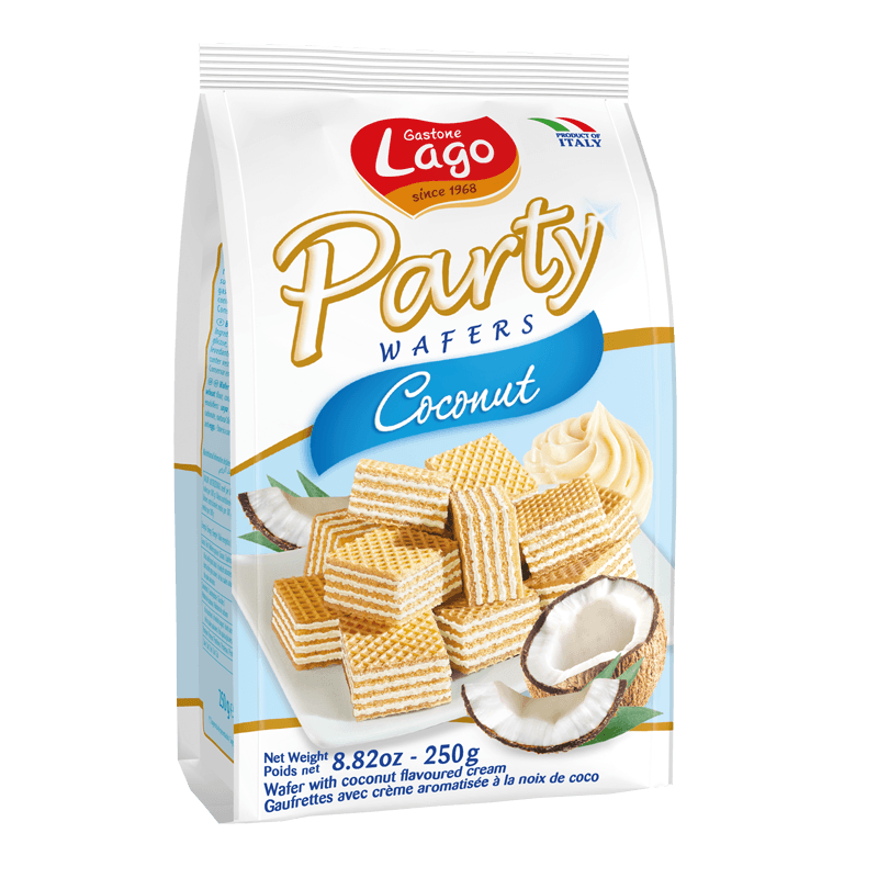 Gastone Lago Coconut Wafers, 8.8 oz Sweets & Snacks Gastone Lago