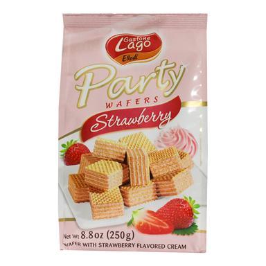 Gastone Lago Strawberry Wafers, 8.8 oz Sweets & Snacks Gastone Lago