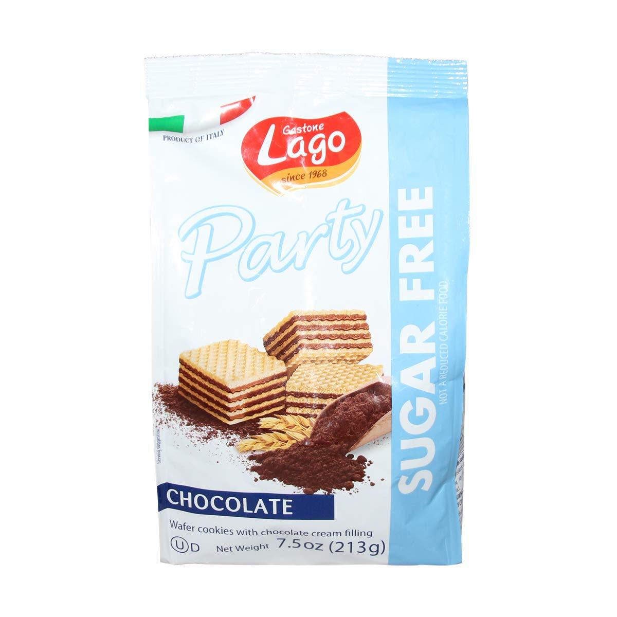 Gastone Lago Sugar Free Chocolate Party Wafers, 7.5 oz Sweets & Snacks Gastone Lago