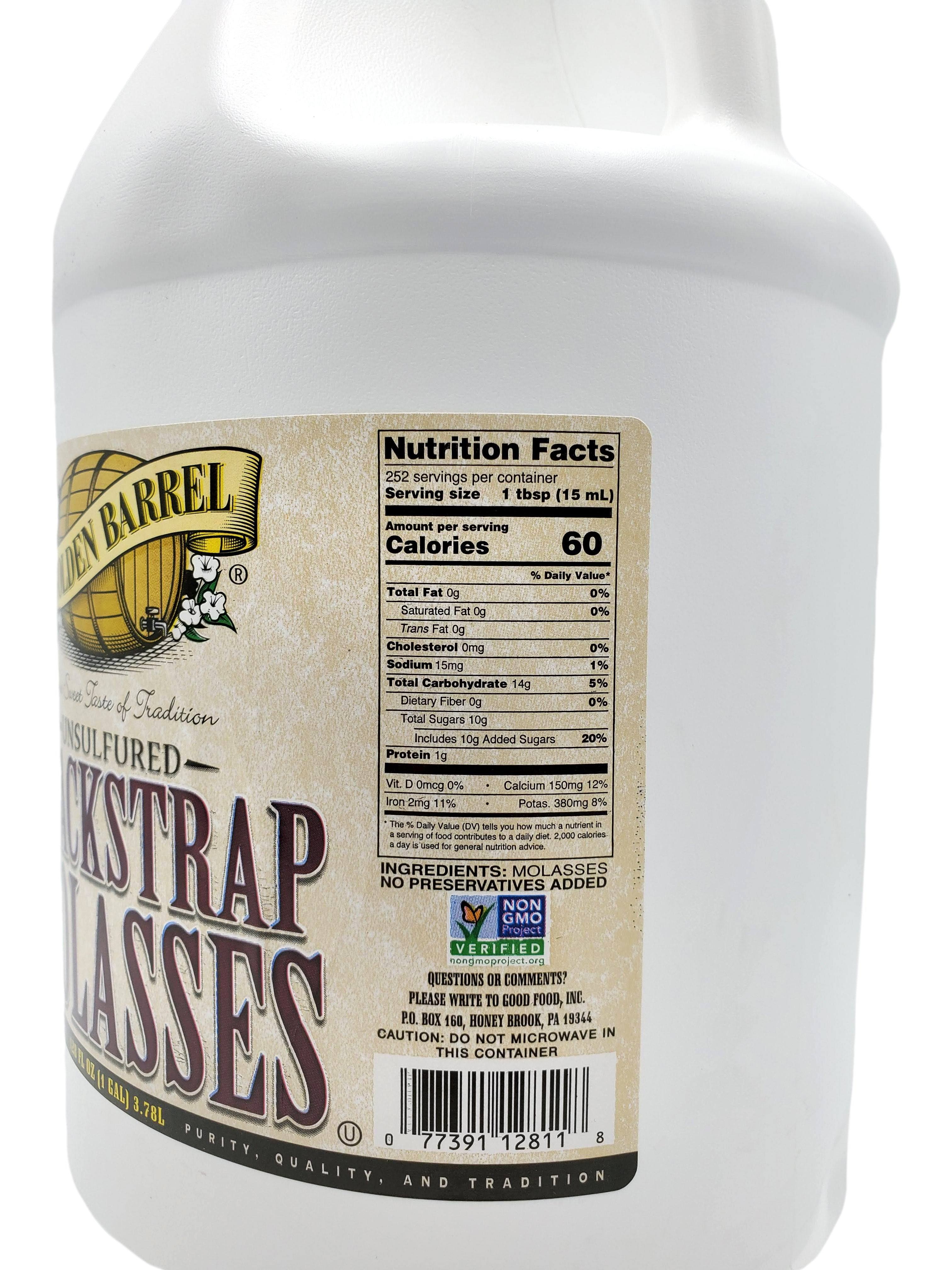 Golden Barrel Unsulfured Blackstrap Molasses - 128 fl oz. Pantry Golden Barrel