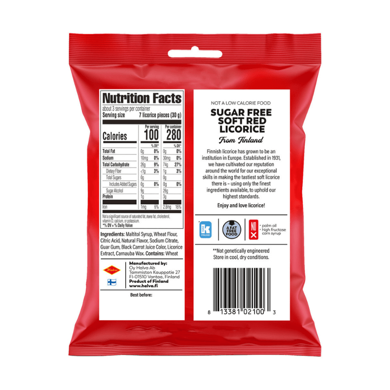 Halva Sugar Free Strawberry Licorice, 3 oz Sweets & Snacks Halva