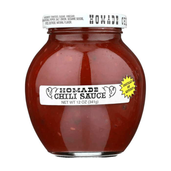 Homade Chili Sauce, 12 oz Sauces & Condiments Homade