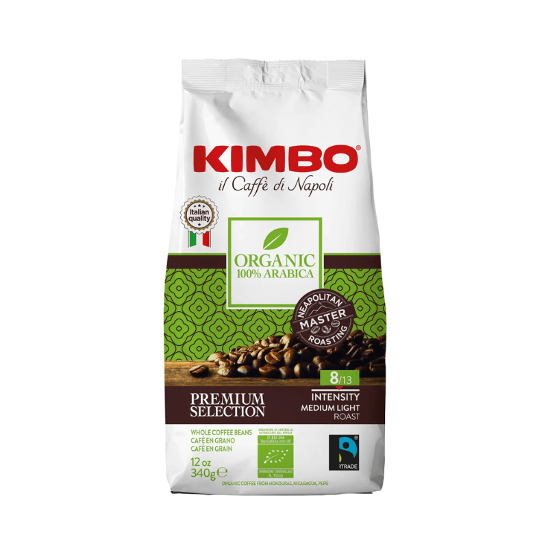 Kimbo 100% Arabica Organic Whole Bean Coffee, 12 oz Coffee Kimbo Coffee