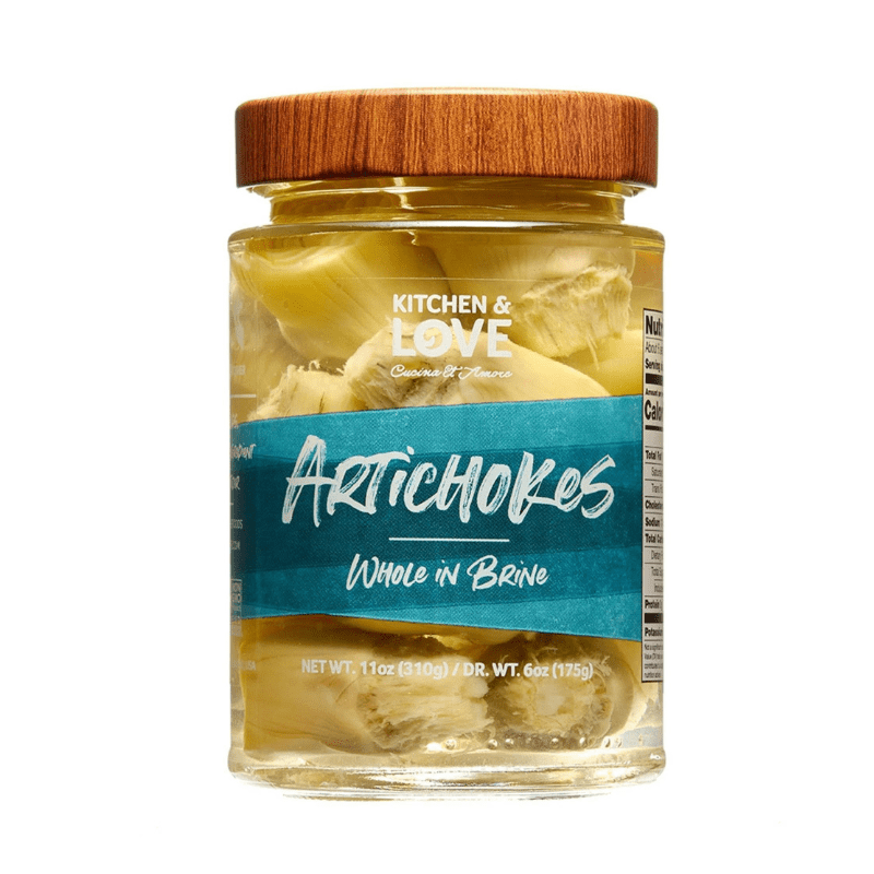 Kitchen & Love Whole Artichoke Hearts in Brine, 11oz Fruits & Veggies Kitchen & Love