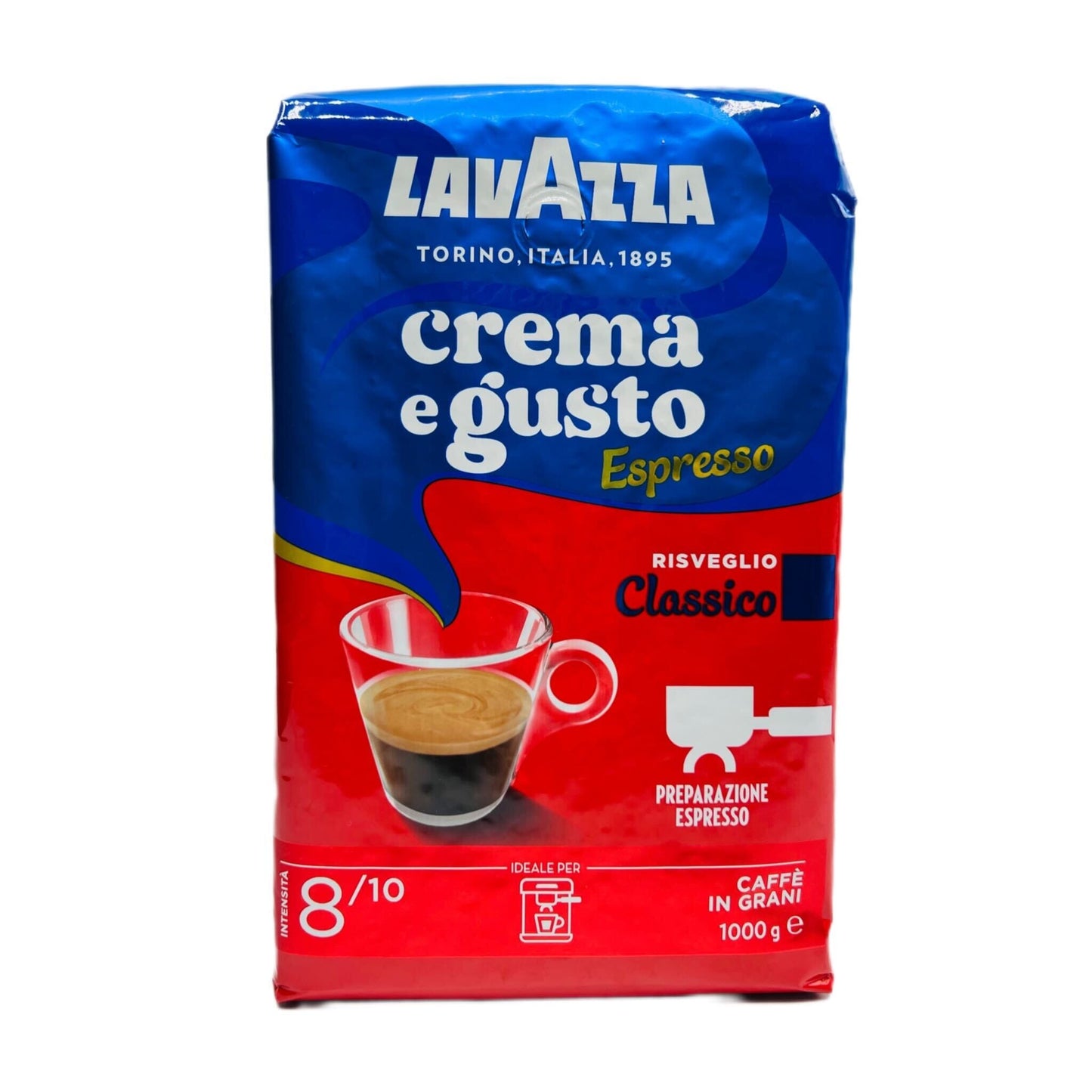 Lavazza Crema E Gusto Classico Blue Bag Whole Bean, 2.2 lb Coffee & Beverages Lavazza